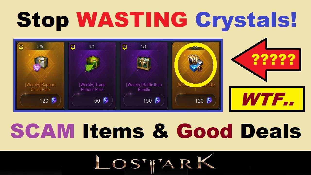 Stop *WASTING* Blue Crystals!.. SCAM Items & GOOD Deals in Lost Ark