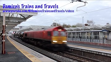 Class 66s No. 66133 & 66116 Rail Head Treatment Train, Kettering Railway Station, 18th November 2025