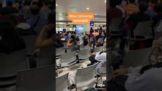 Foreigners Reaction to Filipinos Reaction at the Airport | Miss Universe Catriona Gray