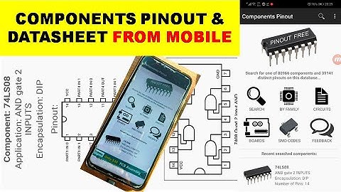 {632} Find Electronics Components Pinout & Datasheet Free App Using Android Mobile Phone