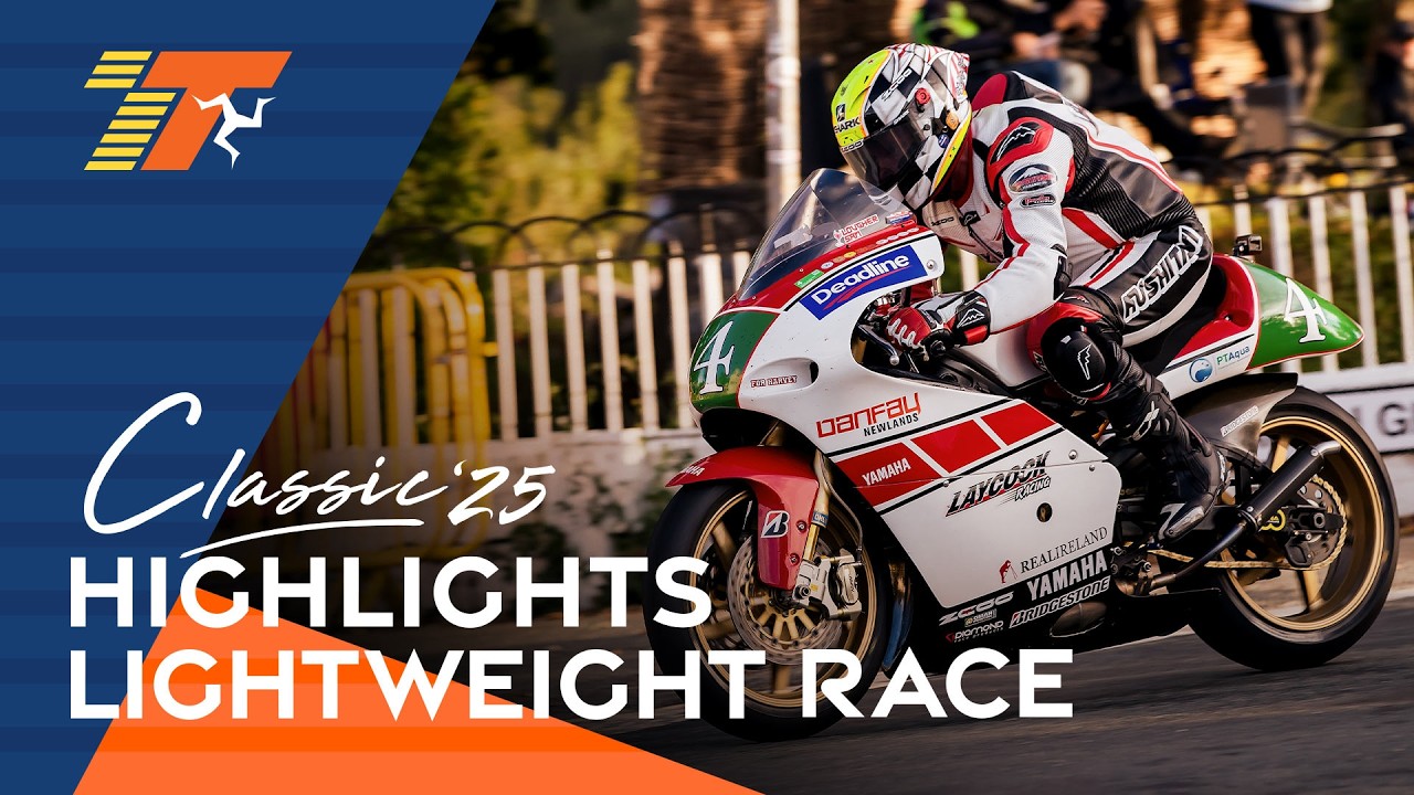 HIGHLIGHTS: Lightweight Classic TT Race | 2025 Classic TT Races