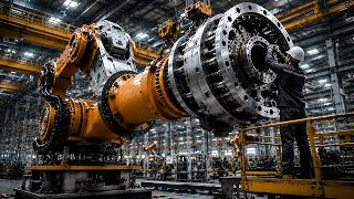 Inside a Factory Building Massive Industrial Robot Arms