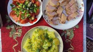 Омуль с картошкой 🤗 Мукбанг с микрофоном 🎤 Рубрика Готовим вместе 👩🍳