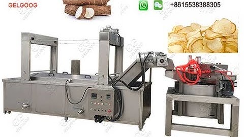 Cassava Chips Frying Machine for Sale/Yuca Chips Continuous Fryer