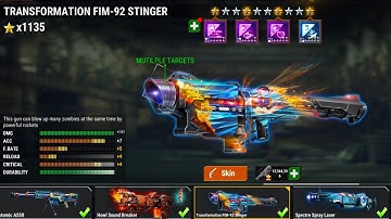 Dead Target Zombie Gameplay With Transformation FIM-92 Stinger Gun