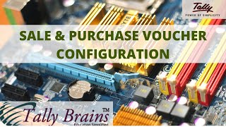 Sale & Purchase voucher Configuration In Tally [Tally Brains Narnaul] screenshot 4