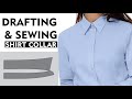 How to draft and sew shirt collar  sewing tutorial for beginners  thuy sewing