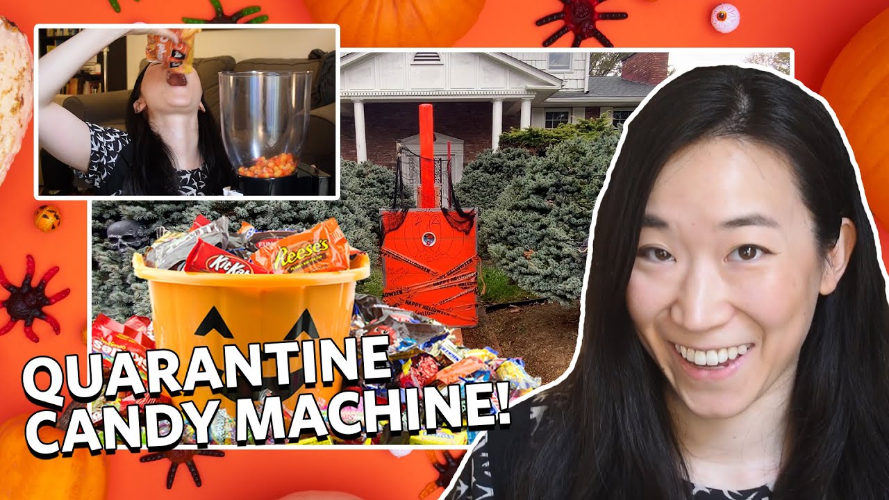 We built a Halloween Quarantine Candy Machine!