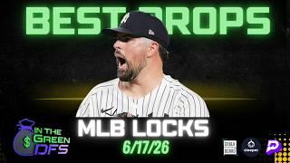 BEST MLB PROPS TODAY | BEST 5 BETS | WEDNESDAY 6/17/26 | BONUS MLB BET 🔥