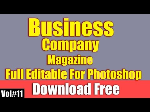 Business Company Magazine Template Full Editable For Photoshop Vol#11 [desimesikho]