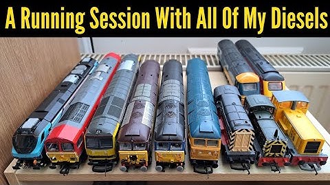 Model Railway Running Session - A Running Session With EVERY Diesel Locomotive In My Collection