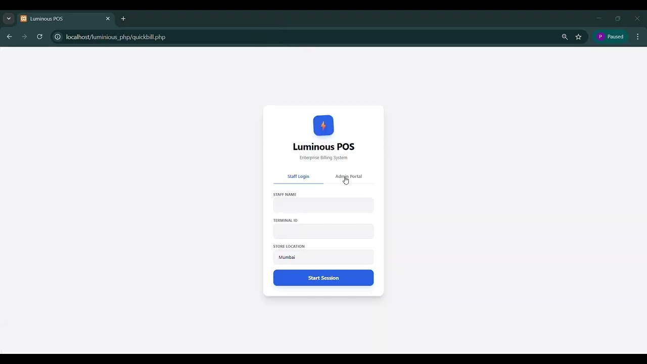 QuickBill: Smart Retail Billing System