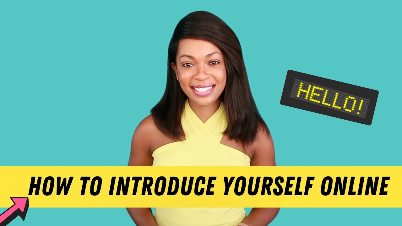 How to Introduce Yourself Online - YouTube