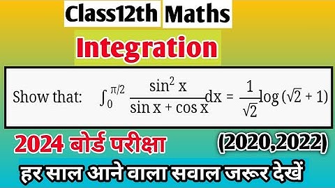 Prove that integral of 0 to pi/2 sin^2x/sinx+cosx dx= log(√2+1)/√2|int_0^(pi/2) sin^2x/(sinx+cosx)dx