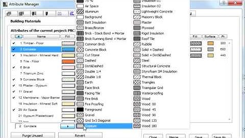 ArchiCAD 17 New Features  057   Building material attribute manager   YouTube