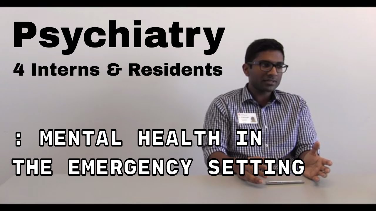 Mental Health in the Emergency Department Tips from Trainee Doctors