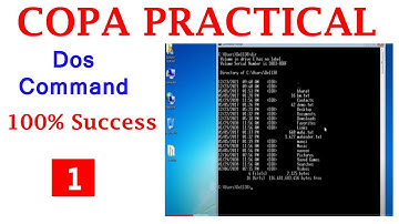 COPA Practical |basic DOS Command |Learn CMD Command INTERNAL COMMANDS OF DOS |Command Prompt Hindi