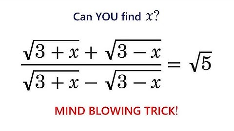 Can You Solve This Algebra Equation The EASY Way?