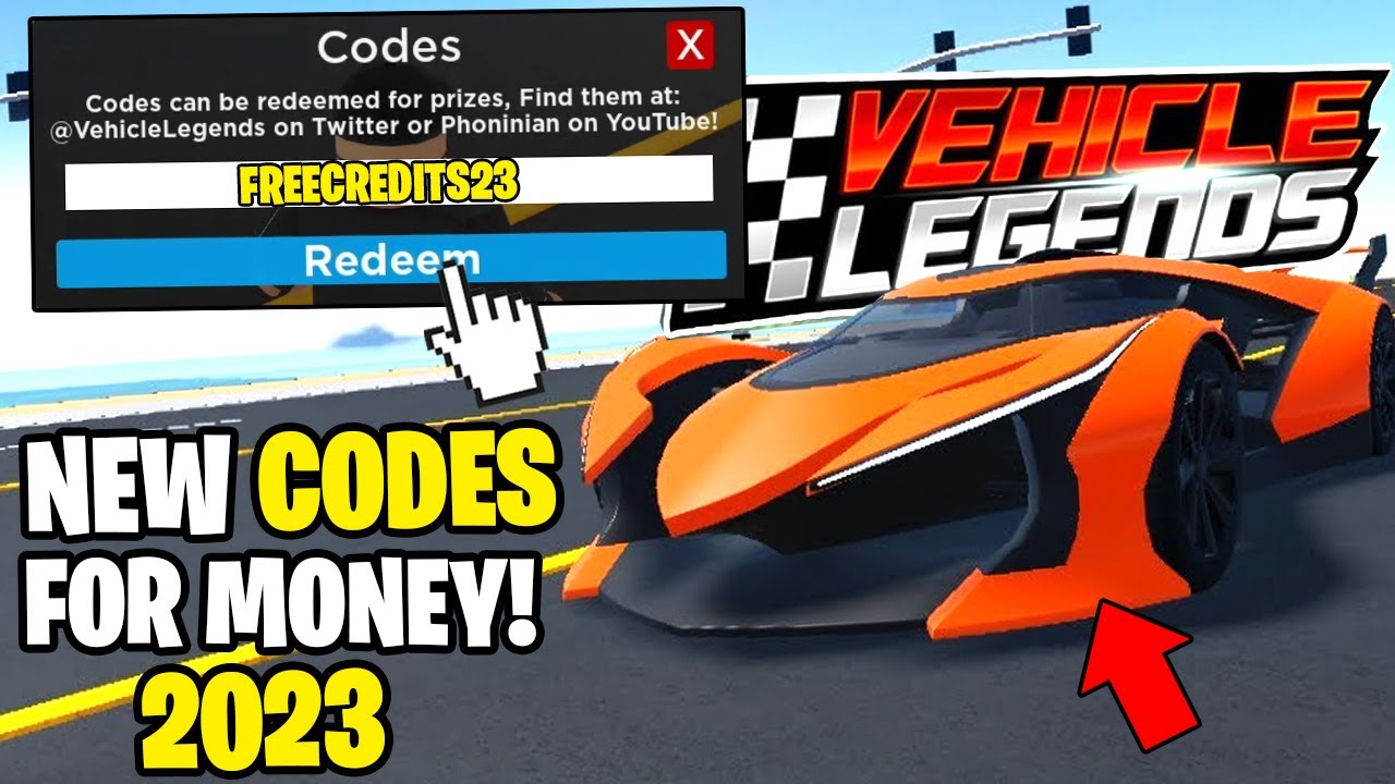 *NEW* ALL WORKING CODES FOR VEHICLE LEGENDS IN 2023! ROBLOX VEHICLE