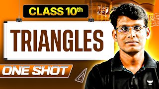 Triangles Detailed One Shot for Class 10th 🔥 Complete Theory + All Question Types | PJ Sir
