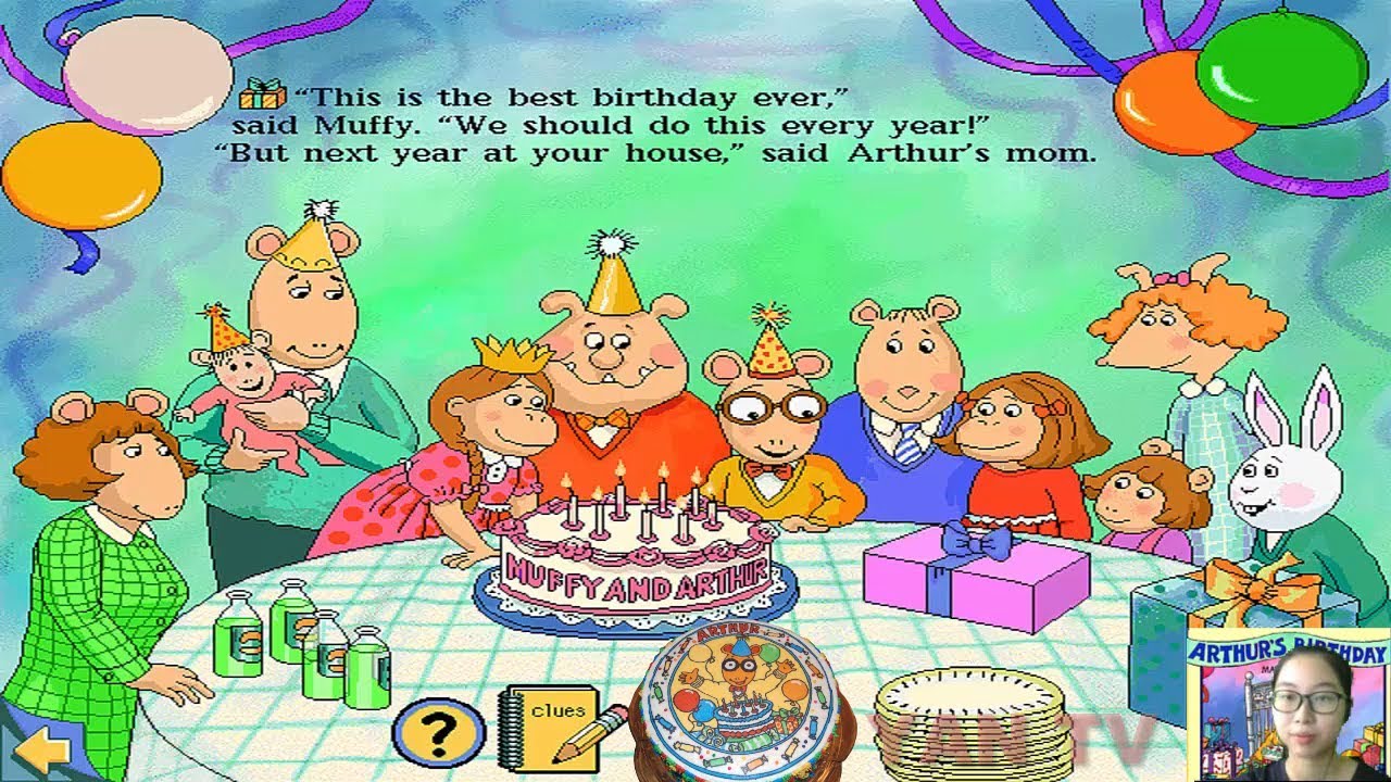 Living Books: Arthur's Birthday (Arthur Adventure Series) by Marc Brown