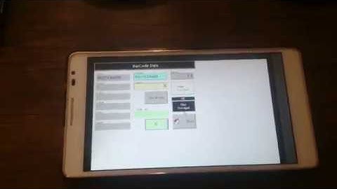 1- Barcode reader and HMI communicate with a smart phone using VNC server