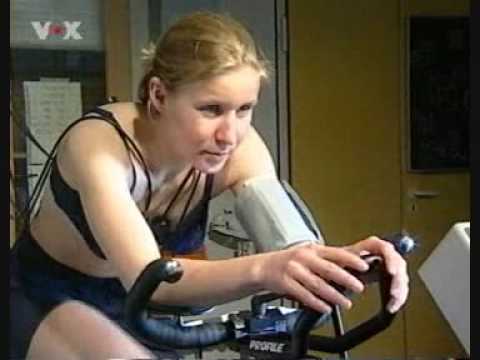 Female Medical Heart Test Exercising