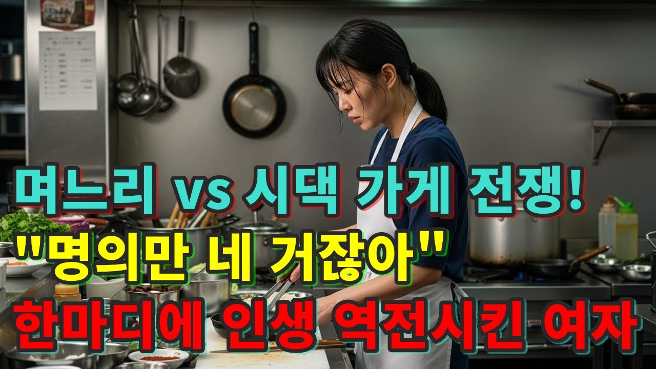 며느리 vs 시댁 가게 전쟁! 