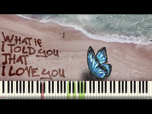 What if I told you that I love you Ali Gatie Piano Tutorial Instrumental Cover