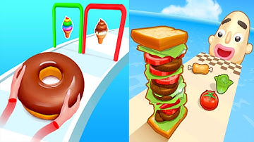 Sandwich Runner  VS Bakery Stack - All Level Speed Run Gameplay Ep1