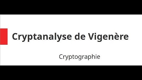 4. Cryptographie : Cryptanalyse de Vigenère