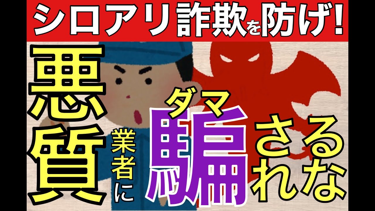 シロアリ詐欺撲滅！悪質なシロアリ駆除業者の被害に遭わない方法を解説 