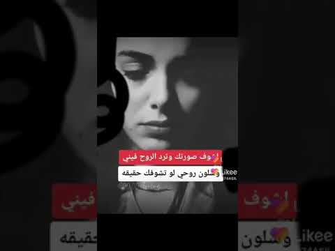 اشوف صورتك وترد الروح فيني وشلون روحي لو تشوفك حقيقه