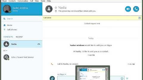 how to call a perrson ,video chat in skype windows 7 and windows 8