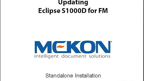 Updating Eclipse S1000D for FrameMaker