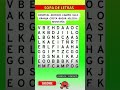 SOPA De LETRAS /Juegos para ADULTO MAYOR / Cogni Quiz / Niveles: FACIL, MEDIO, DIFICIL
