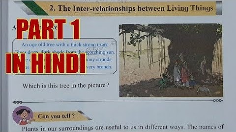 CHAPTER 2 THE INTER - RELATIONSHIP BETWEEN LIVING THINGS CLASS 4 IN HINDI | PART 1 | EVS CHAPTER 2