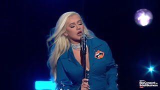 Christina Aguilera- Beautiful \& Pero Me Acuerdo De Ti Live (Verizon Big Concert for Small Business)