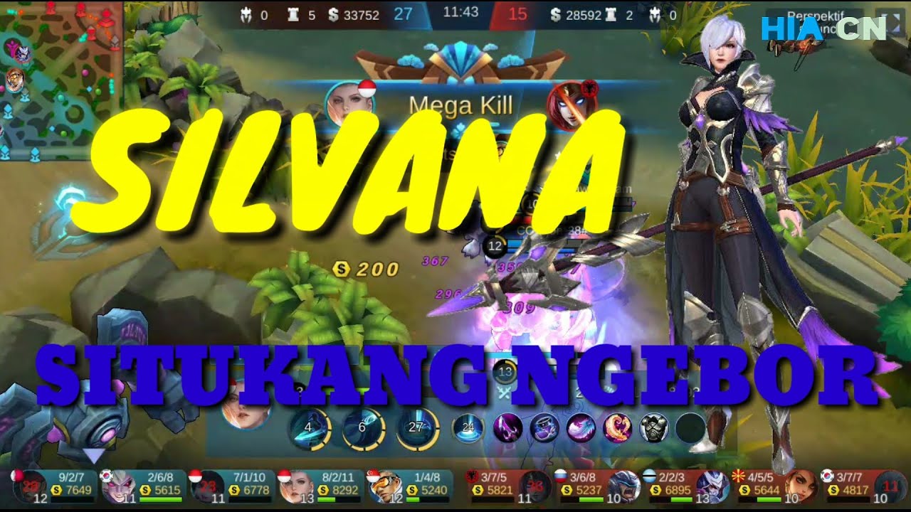  Silvana  gameplay mobile  legends  YouTube