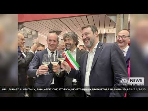 INAUGURATO IL VINITALY, ZAIA: «EDIZIONE STORICA, VENETO PRIMO PRODUTTORE NAZIONALE» | 02/04/2023