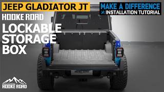 Truck Bed Lockable Storage Box for Jeep Gladiator JT: Secure Your Gear with Hooke Road Tool Boxes!