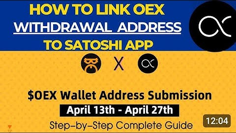 #How To Link Oex Withdrawal Wallet Address To Satoshi App || Now Open #oex