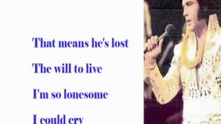 I'm So Lonesome I Could Cry-Elvis Cover With Lyrics (Pattarasila59) chords