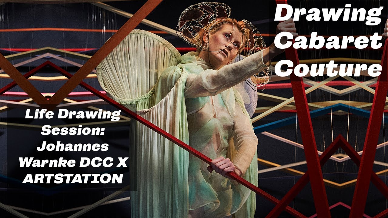 Drawing Cabaret Couture Life Drawing Session: Gerhard Richter Inspired- Johannes Warnke