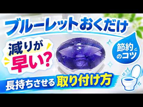 【液体ブルーレットおくだけ】減りが早い？長持ちさせる節約の工夫