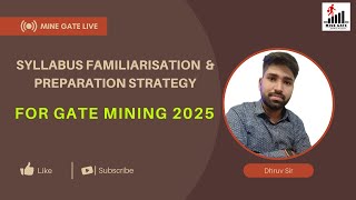 Complete 1 Year Preparation strategy for GATE Mining 2025 by Dhruv sir @mine_gate
