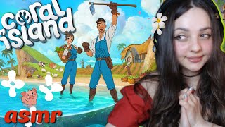 ASMR 👙 Coral Island gameplay ⛵ soft spoken, mouse clicking, in-game music