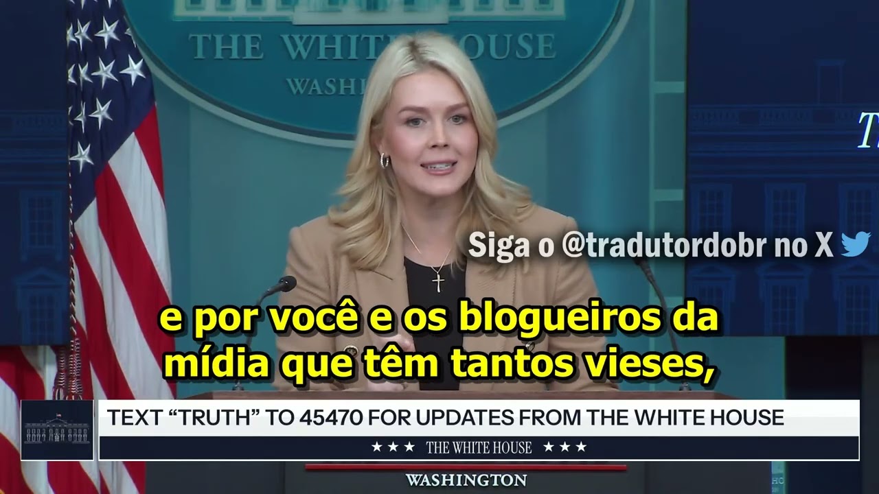 Karoline Leavitt dá resposta avassaladora para "blogueiro" esquerdista.