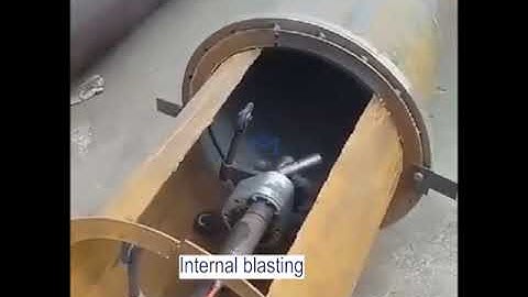 Internal pipe blasting machine | Internal pipe sandblaster interior | Internal Pipe Cleaning Tool