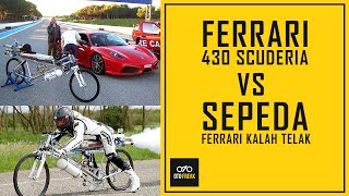 Francois gissy merupakan nama sepeda yang beradu balap drag dengan
mobil ferrari 430, layaknya pada umumnya juga memiliki pedal, ini ...